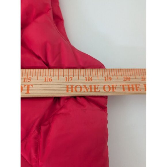 The North Face 550 Goose Down Puffer Vest Womens Size Medium Pink Full Zip - Picture 10 of 11